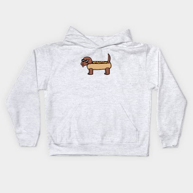 Hot Dog Kids Hoodie by KammyBale